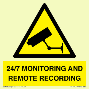 24/7 MONITORING AND REMOTE RECORDING
